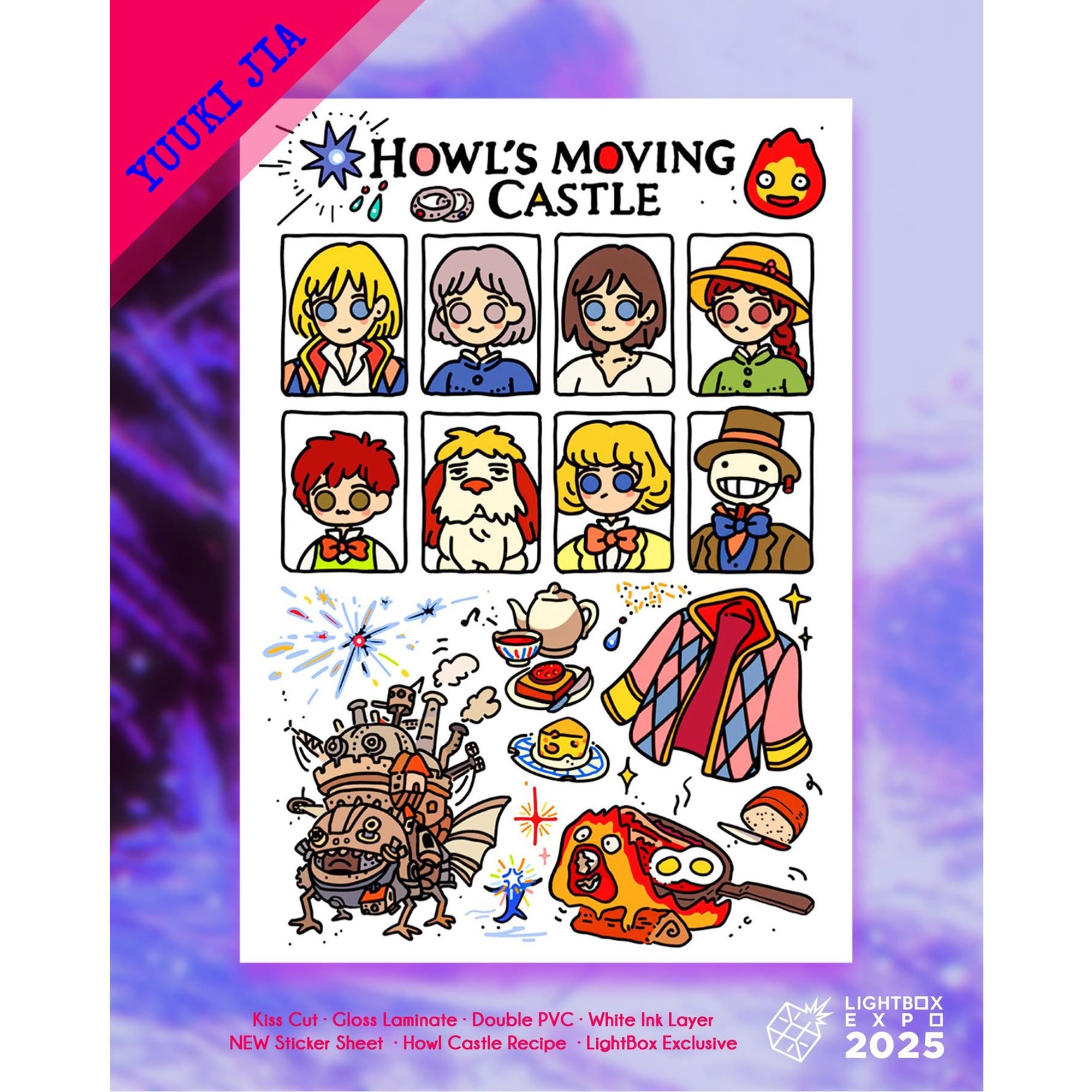 Howl's Castle Recipe - Sticker sheet — YUUKI JIA